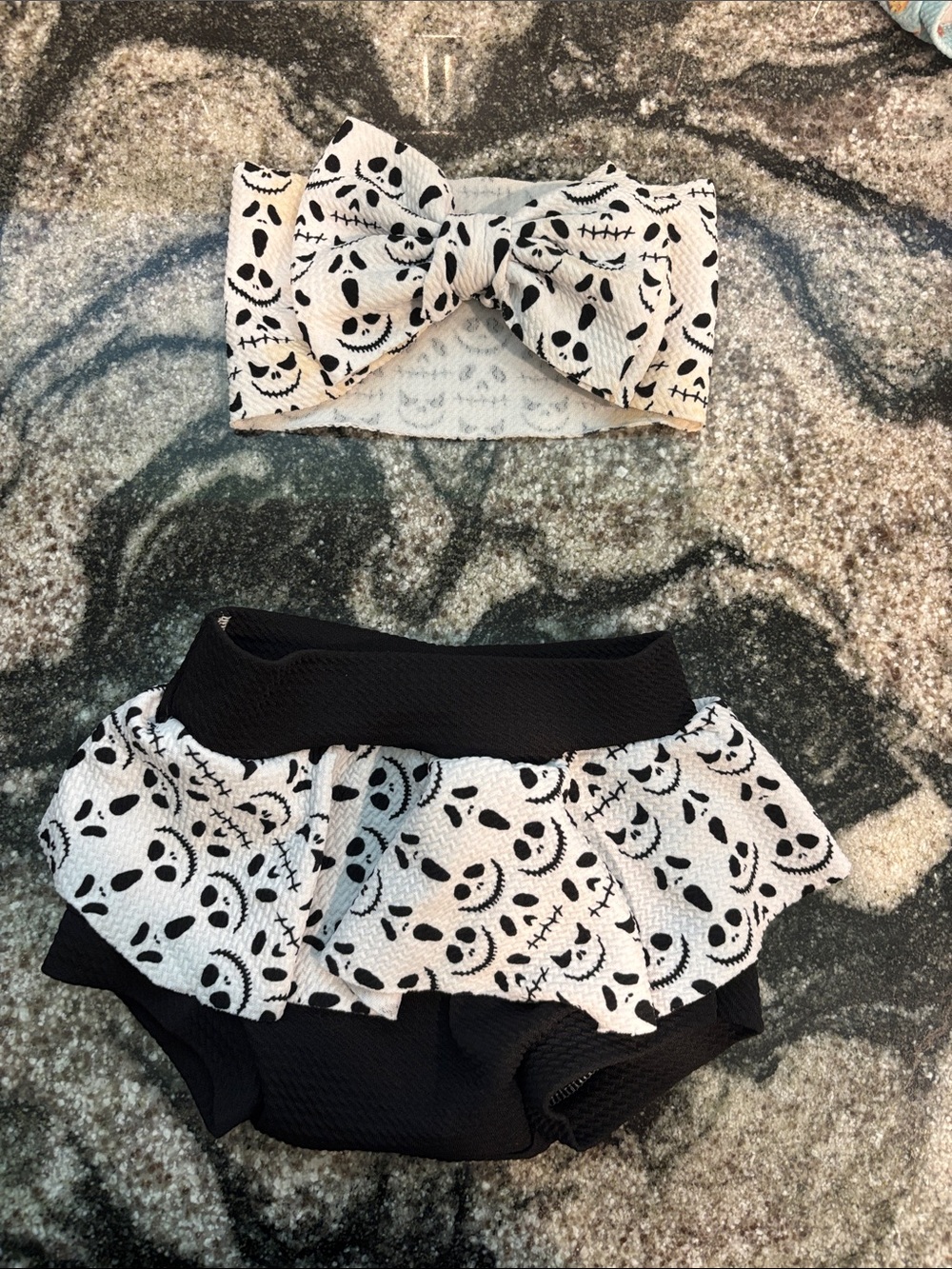 Nightmare Before Christmas Bow & Bummie set